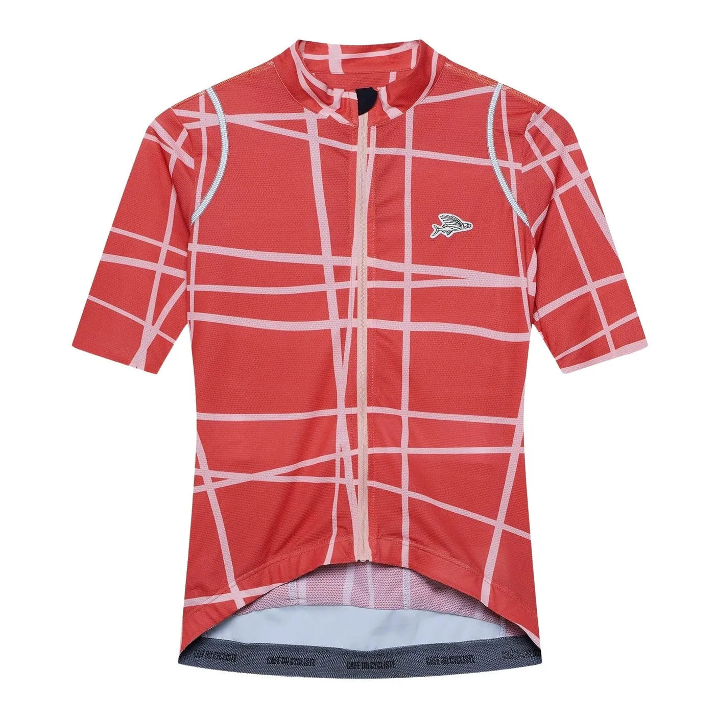 CAFE DU CYCLISTE Mona V2 Women Cycling Jersey - Cinder Red Plush