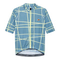 CAFE DU CYCLISTE Mona V2 Cycling Jersey - Deep Water/Naples Yellow