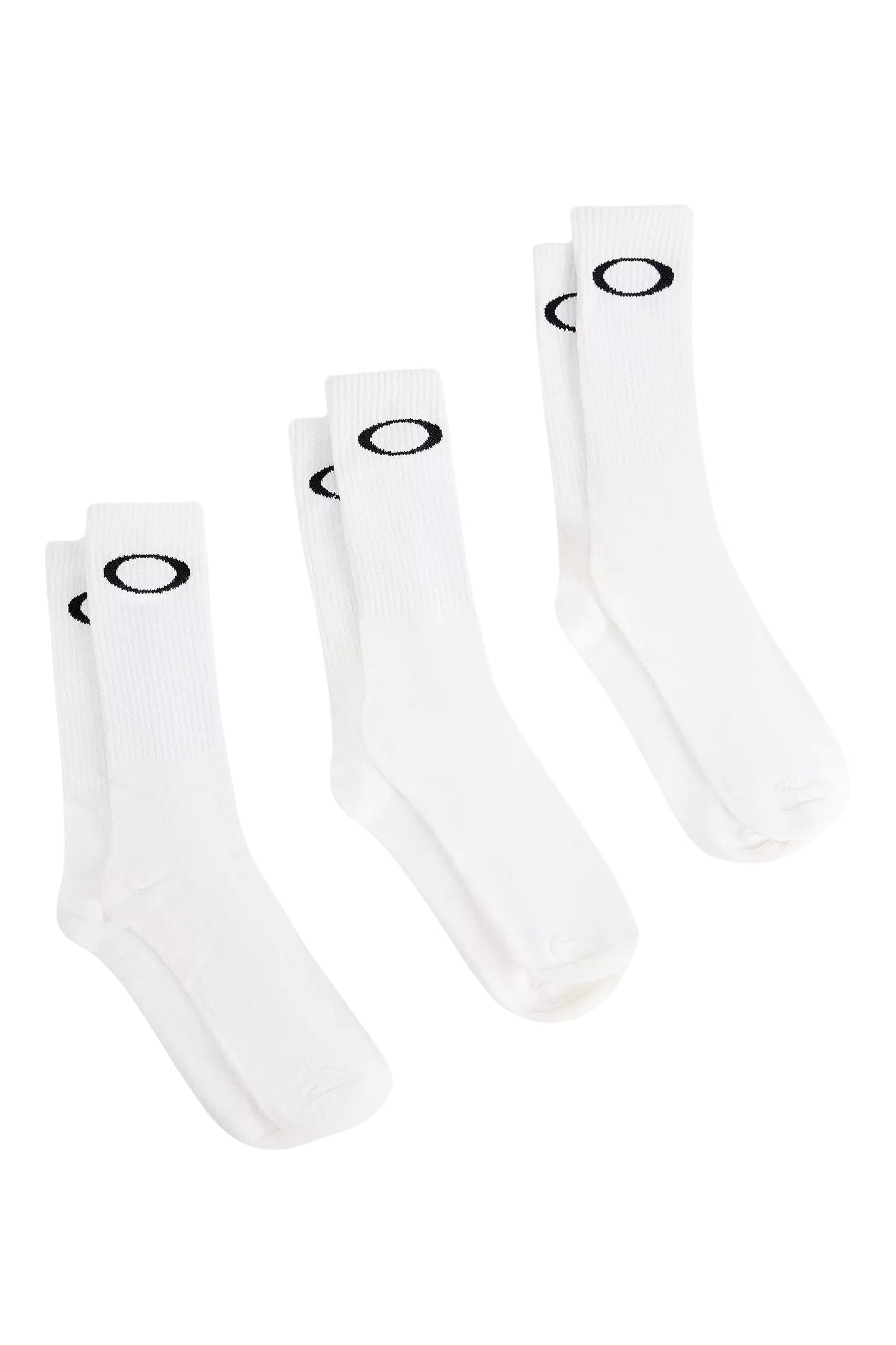 OAKLEY ELLIPSE CREW SOCKS PACK 3 - White