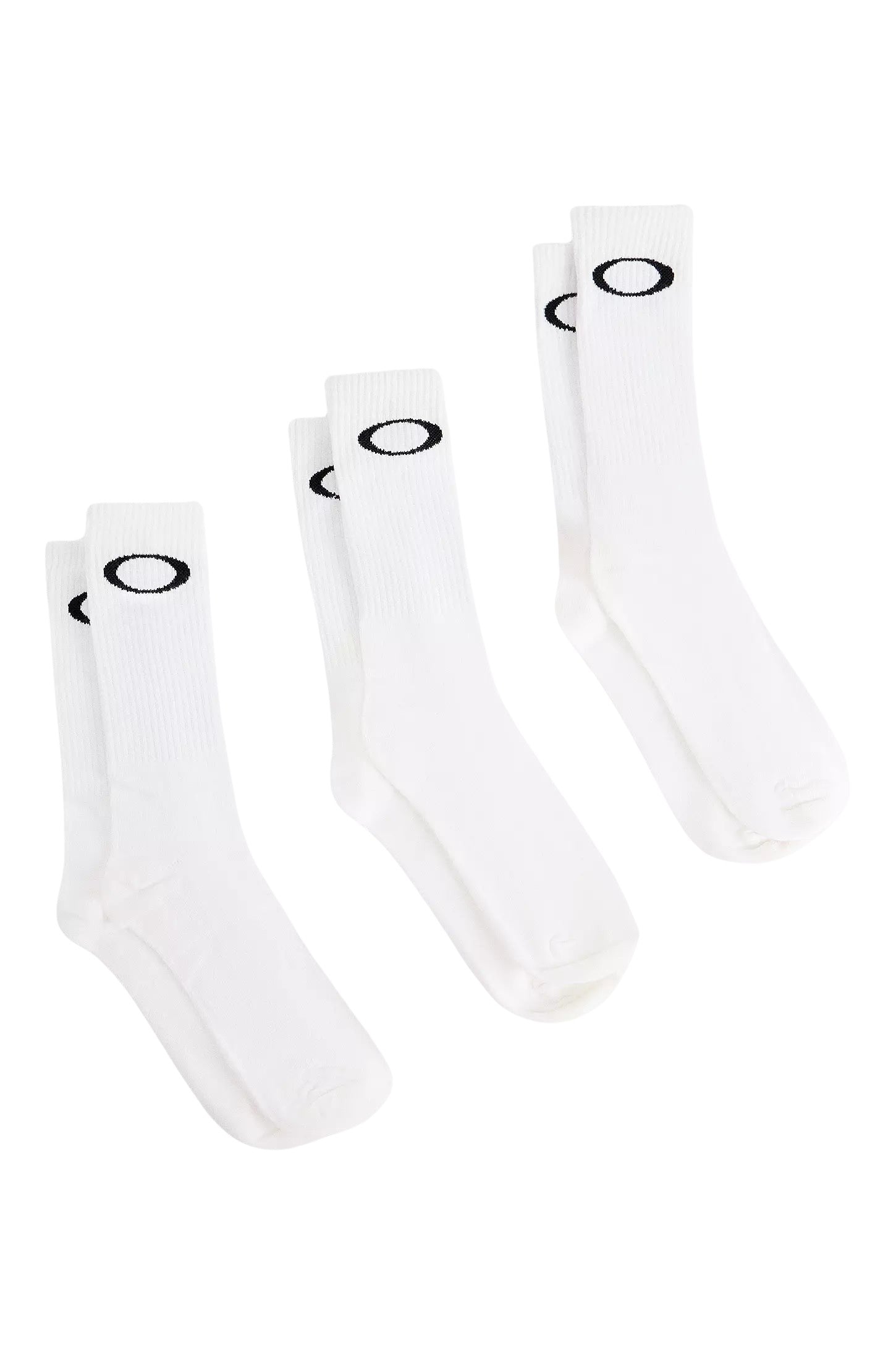 OAKLEY ELLIPSE CREW SOCKS PACK 3 - White