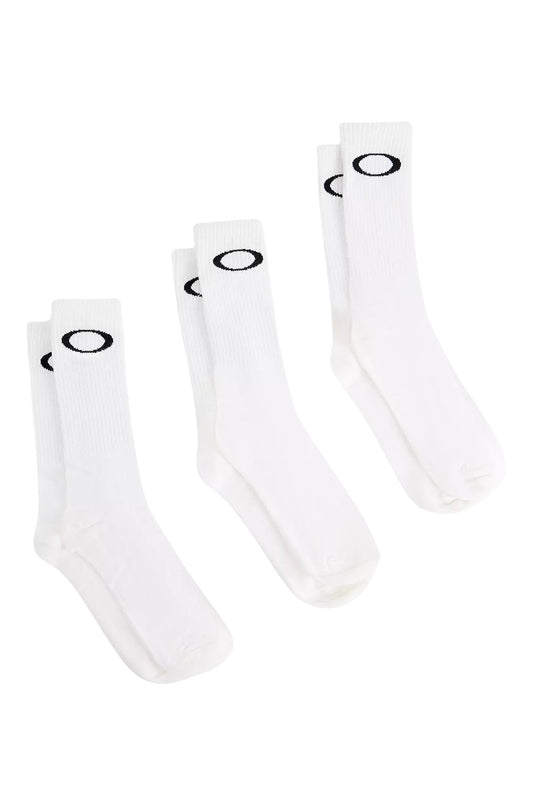 OAKLEY ELLIPSE CREW SOCKS PACK 3 - White