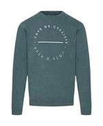 CAFE DU CYCLISTE Clementine Sweatshirt - Emerald Green-Sweatshirts-