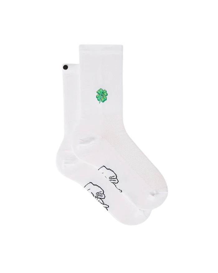FINGERSCROSSED Socks Classic Souvenir Kleeblatt - White