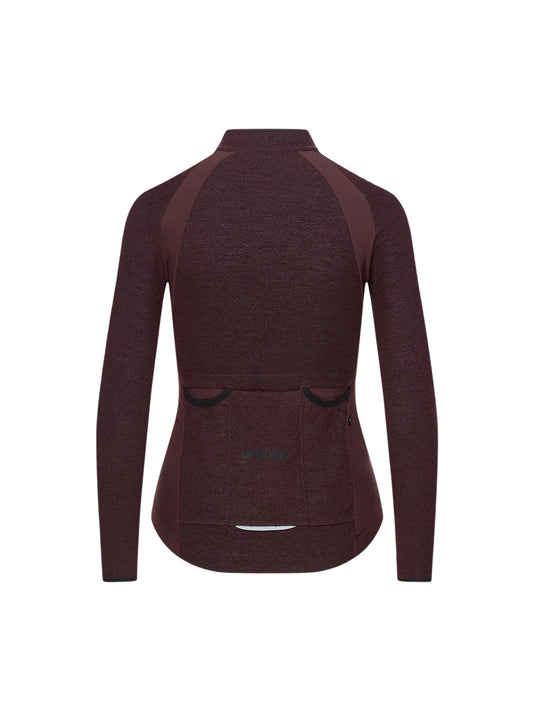 CAFE DU CYCLISTE Marguerite V2 Manga Larga Maillot ciclismo Chica - Quetsche