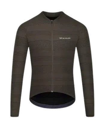 CAFE DU CYCLISTE Corinne Long Sleeve Jersey - Moss Green-Long Sleeve Jerseys-
