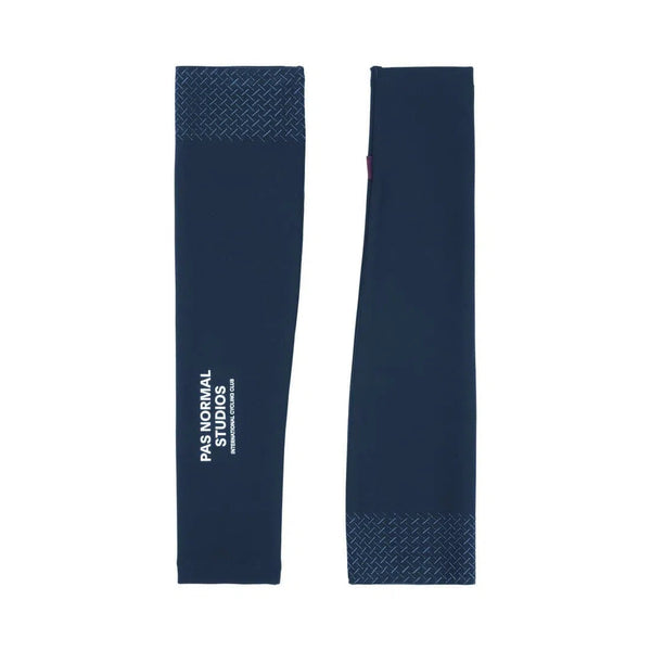 PAS NORMAL STUDIOS Logo Arm Warmers - Navy | Velodrom Cycling