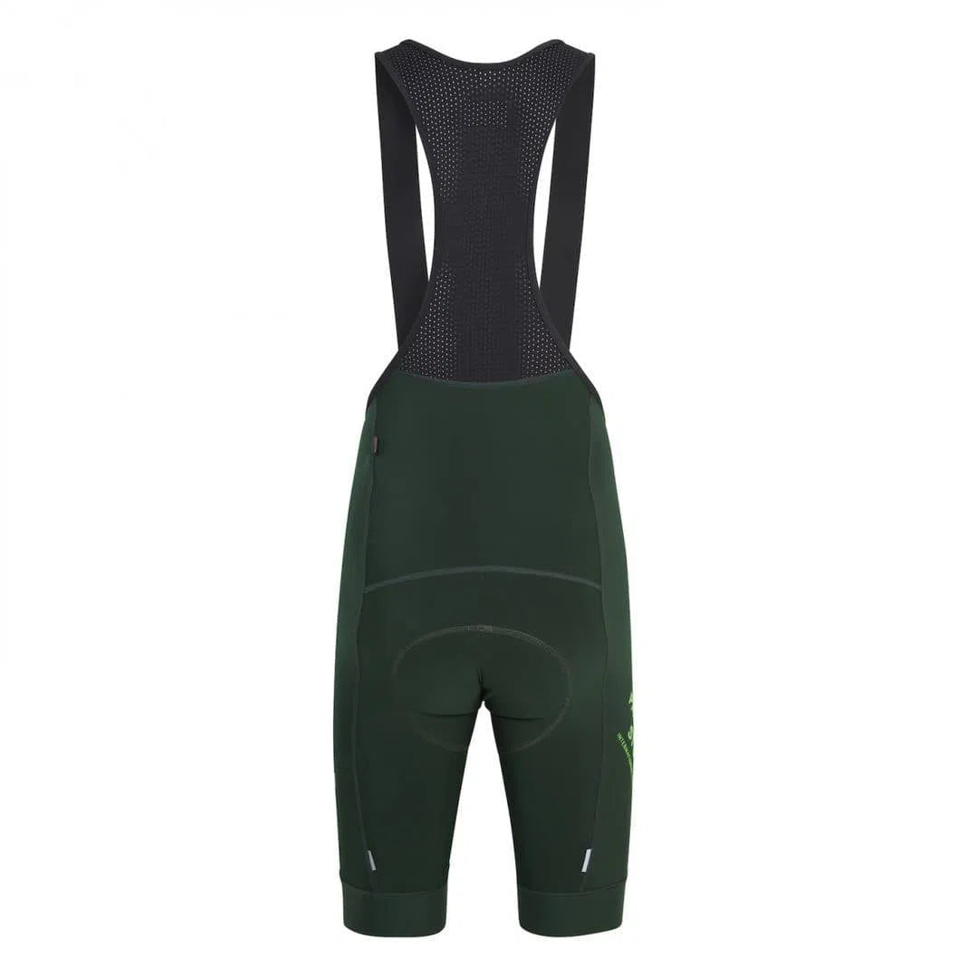 PAS NORMAL STUDIOS Control Fleece Bib Shorts - Dark Green PAS NORMAL STUDIOS Control Fleece Bib Shorts - Dark Green
