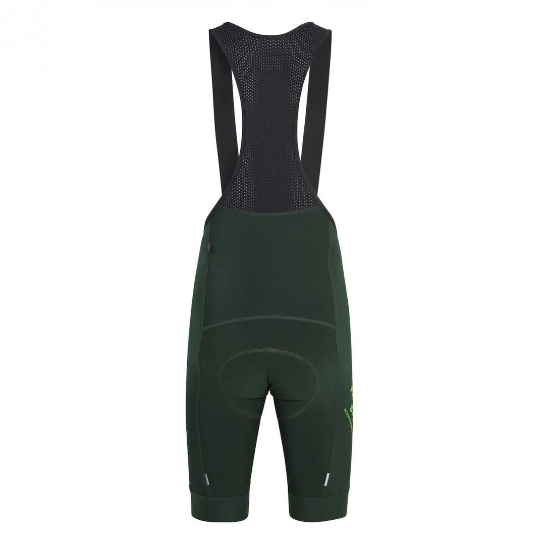 PAS NORMAL STUDIOS Control Fleece Bib Shorts - Dark Green PAS NORMAL STUDIOS Control Fleece Bib Shorts - Dark Green