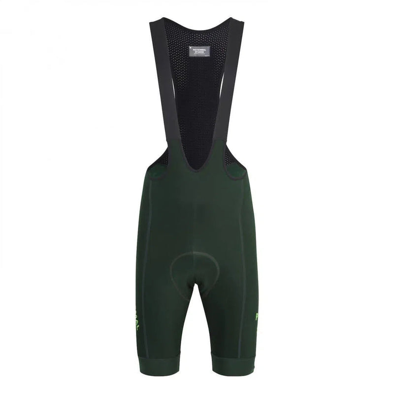 Pas Normal studios ビブショーツ フリース Control PAS NORMAL STUDIOS Control Fleece Bib Shorts - Dark Green
