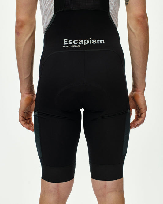 PAS NORMAL STUDIOS Escapism Cargo Bibs Black - back crop