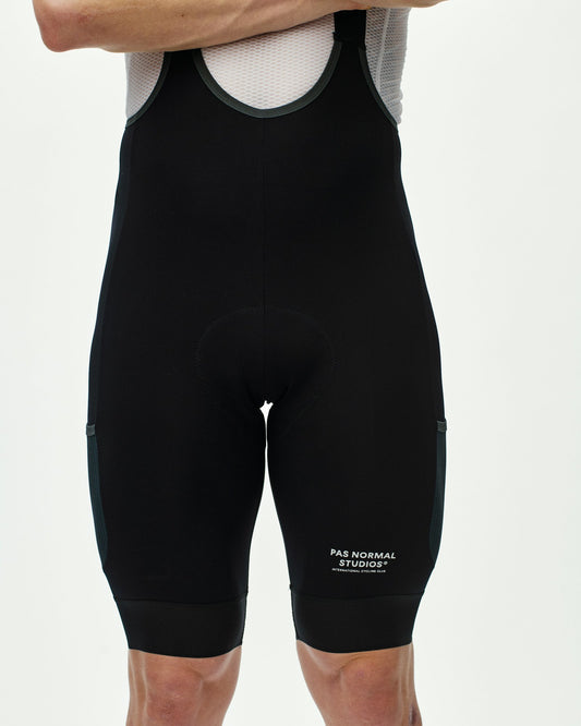 PAS NORMAL STUDIOS Escapism Cargo Bibs Black - front crop