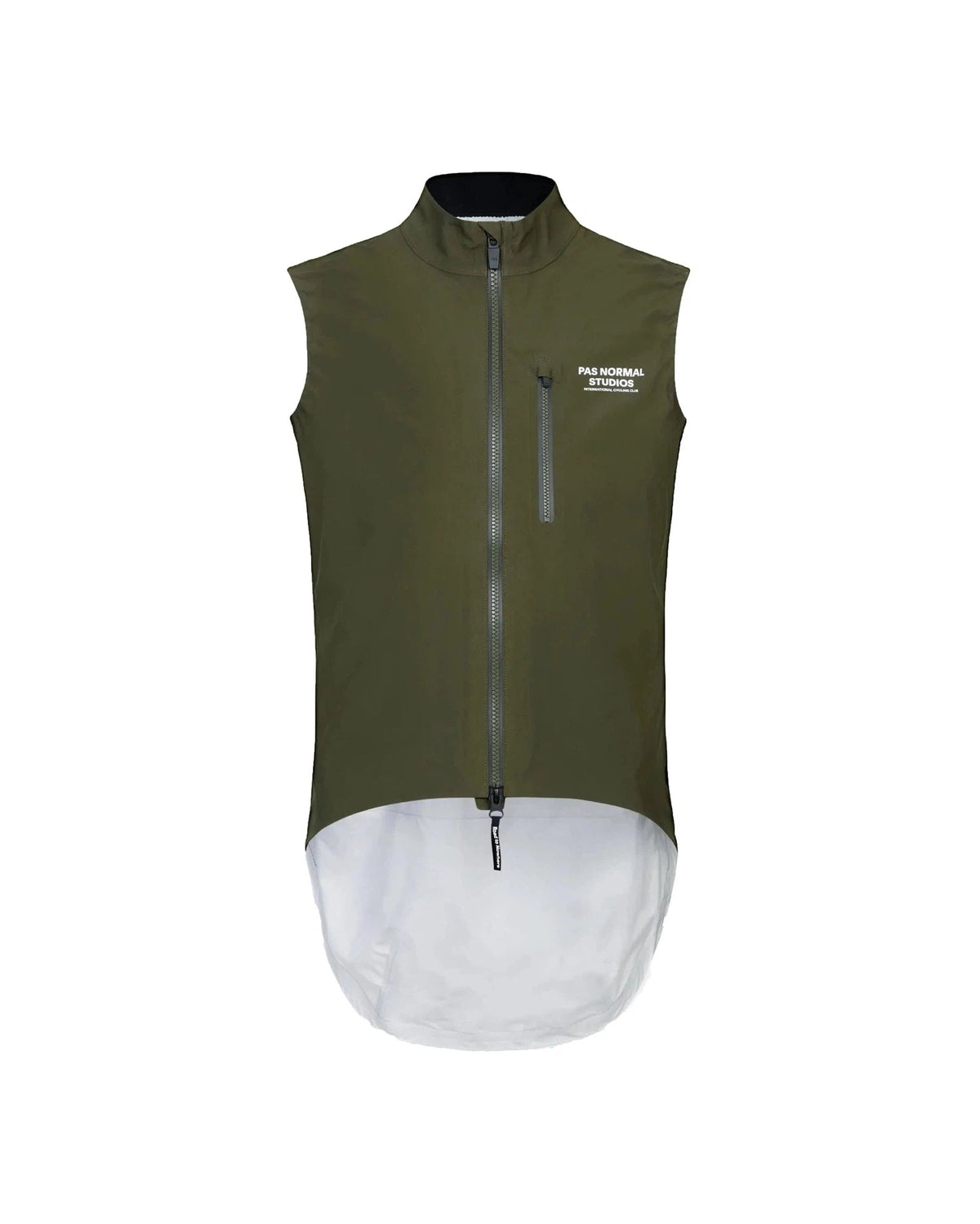 PAS NORMAL STUDIOS Essential Shield Gilet - Olive | Velodrom