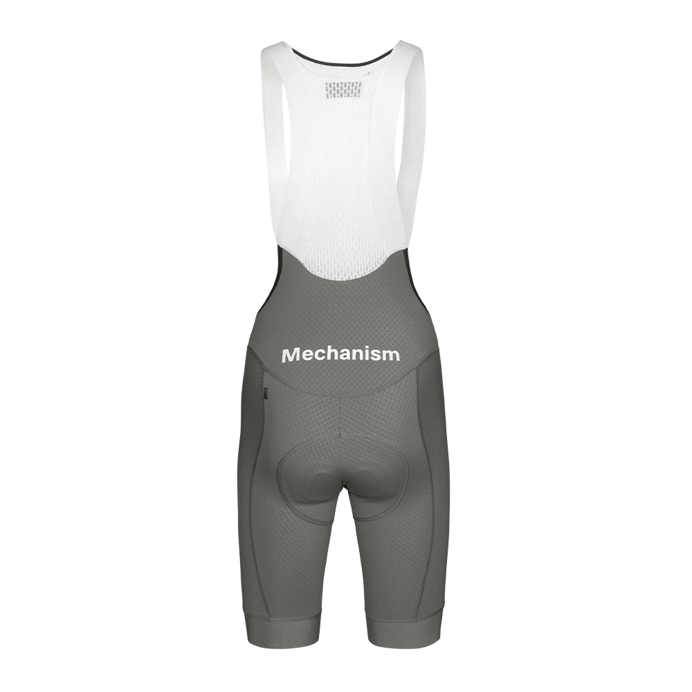 PAS NORMAL STUDIOS Mechanism Bib Shorts SS24 - Medium Grey PAS NORMAL STUDIOS Mechanism Bib Shorts SS24 - Medium Grey
