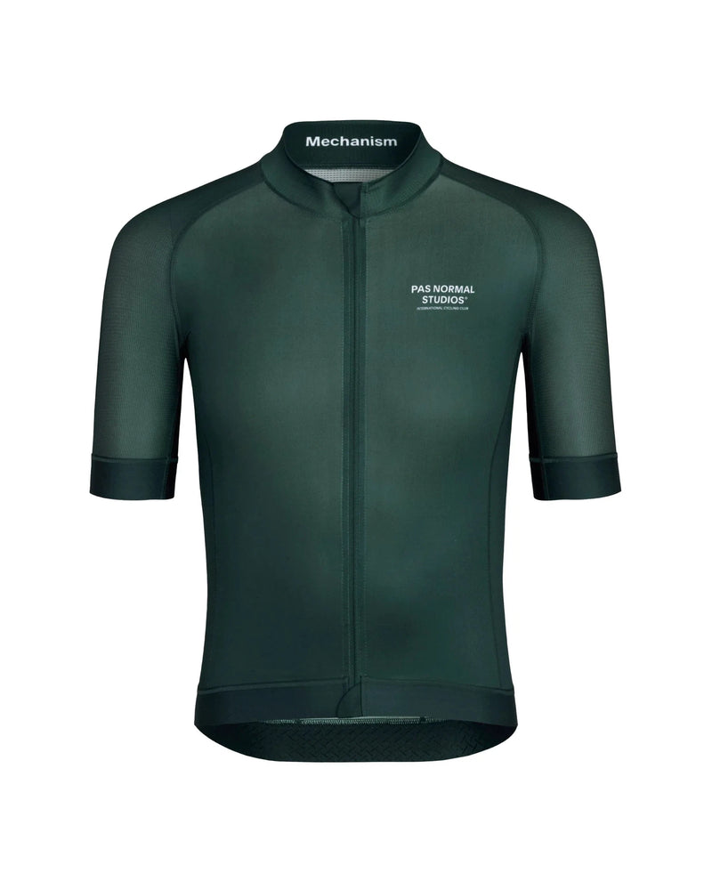 PAS NORMAL STUDIOS サイクルジャージ L ダークグリーン PAS NORMAL STUDIOS Mechanism Jersey - Dark Green – Velodrom CC