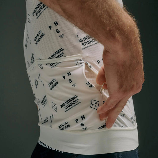 PAS NORMAL STUDIOS Mechanism Late Drop Jersey SS23 - Off White Contrast