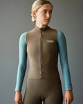 PAS NORMAL STUDIOS Mechanism Long Sleeve Women Jersey - Dusty Blue/Dark Stone