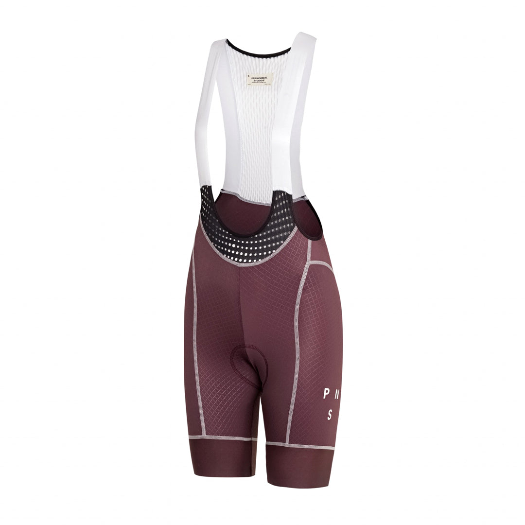 PAS NORMAL STUDIOS Mechanism Women Bib Shorts SS23 - Light Burgundy