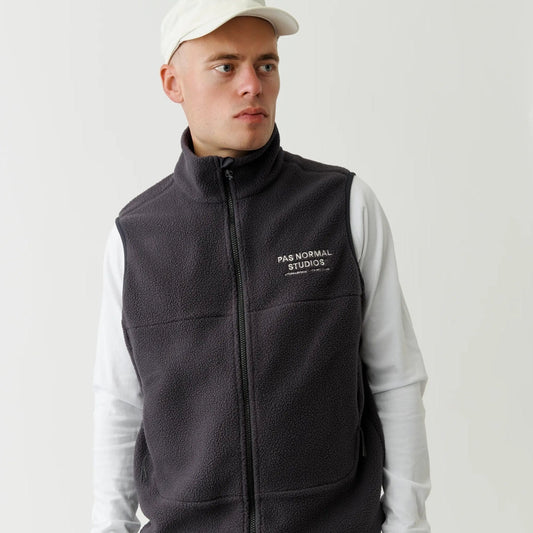 PAS NORMAL STUDIOS Off Race Fleece Vest - Deep Grey