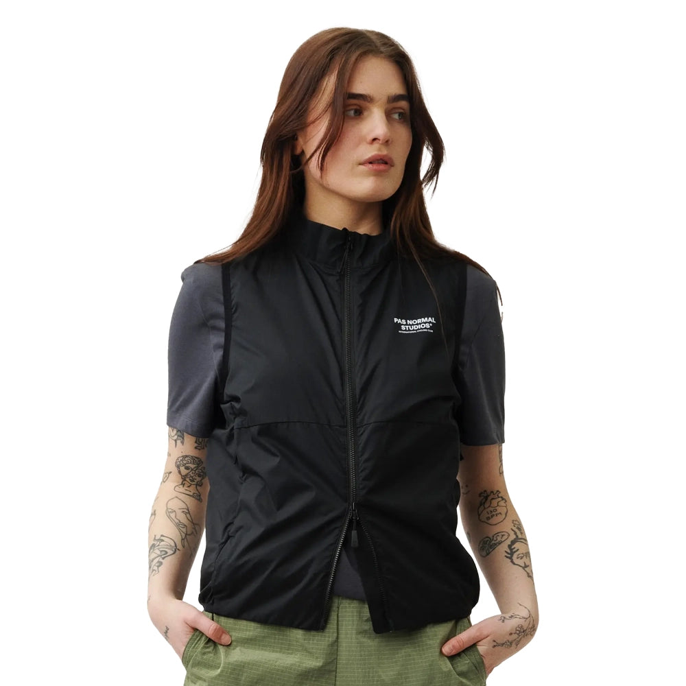 PAS NORMAL STUDIOS Off Race Stow Away Women Gilet - Black