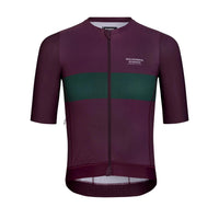 PAS NORMAL STUDIOS Solitude Maillot Ciclismo 2022 - Burgundy Stripe
