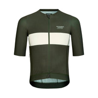 PAS NORMAL STUDIOS Solitude Maillot Ciclismo 2022 - Dark Olive Stripe