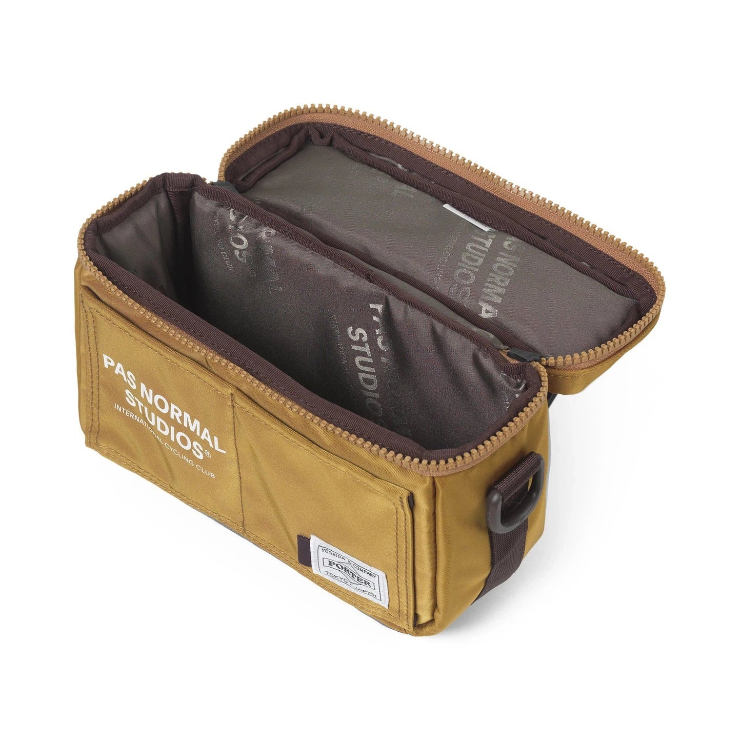PAS NORMAL STUDIOS Yoshida Porter Handlebar Bag '23 - Yellow PAS NORMAL STUDIOS Yoshida Porter Handlebar Bag '23 - Yellow