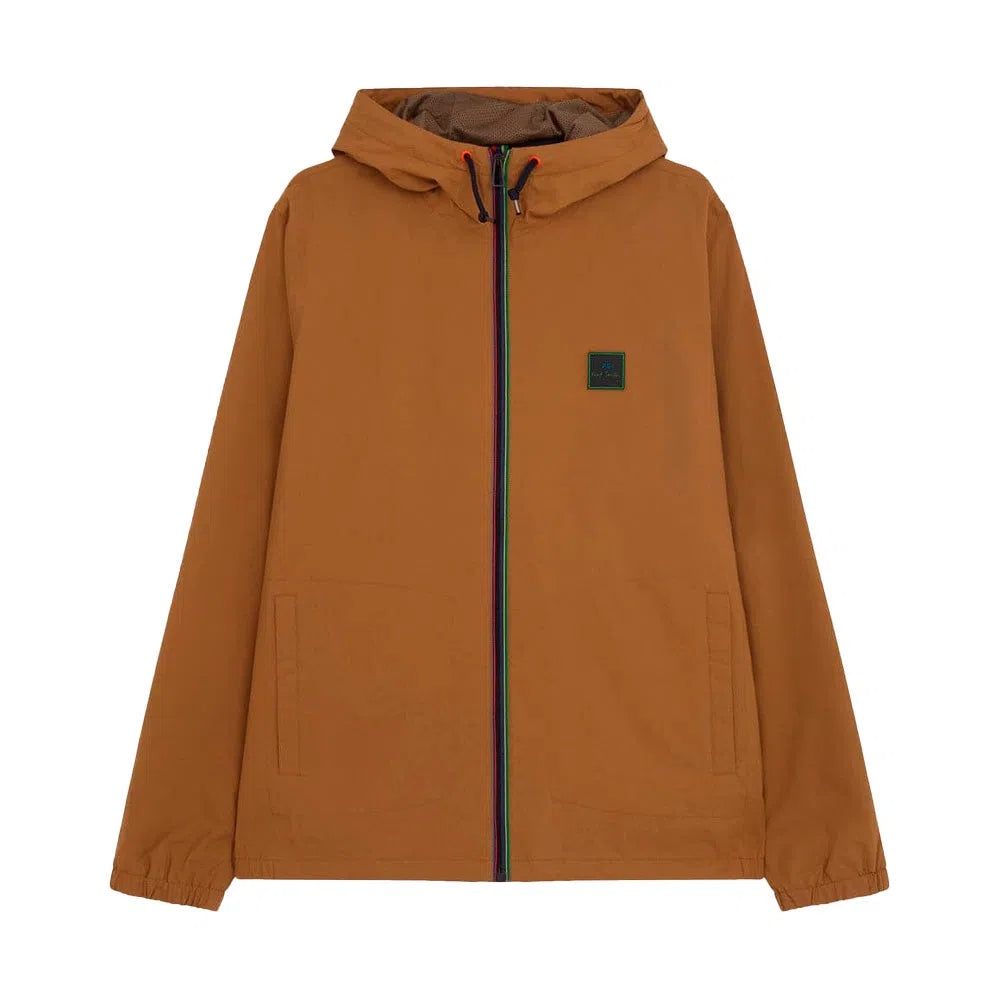 PAUL SMITH Hooded Jacket - Light Brown-Casual Jackets-