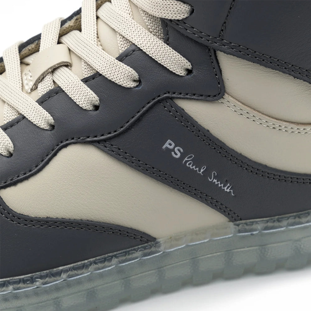 PAUL SMITH Liston High Shoes Off White Grey Velodrom CC