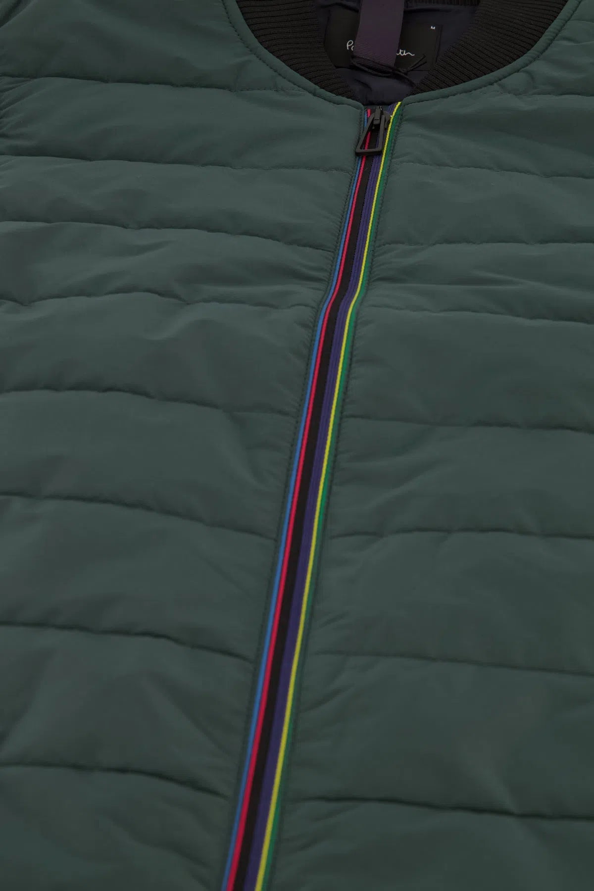 PAUL SMITH Mixed Media Gilet - Bottle Green-Casual Jackets-