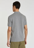 PAUL SMITH Polo Shirt Reg Fit SS Zebra - Grey Marl-T-Shirts-
