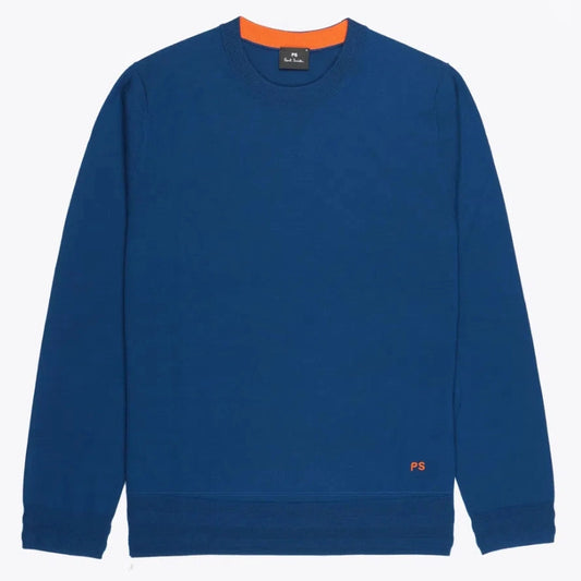 PAUL SMITH Pullover Crew Neck - Indigo-Sweatshirts-5059970140136