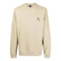 PAUL SMITH Reg Fit Sweatshirt Zebra Logo Stripe - Light Beige