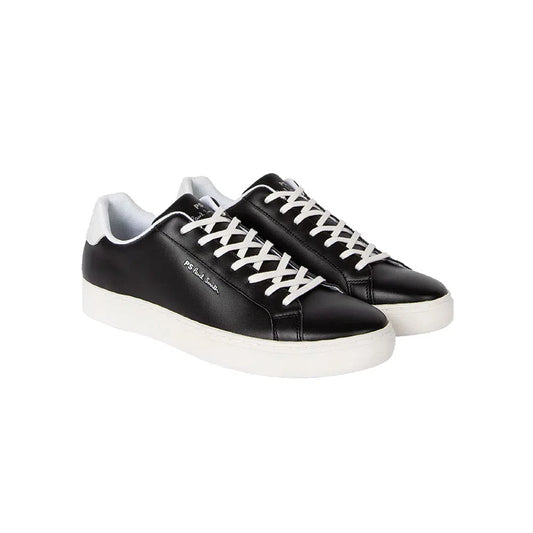 PAUL SMITH Rex Leather Trainers - Black-Casual Shoes-