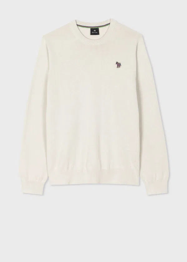 PAUL SMITH Sweater Crew Neck Zebra - Stone-Sweatshirts-5063184287778