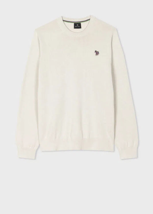 PAUL SMITH Sweater Crew Neck Zebra - Stone-Sweatshirts-5063184287778