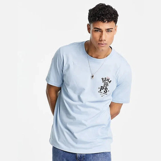 PAUL SMITH Tshirt PSNA Zebra Logo - Celeste-T-Shirts-45940614