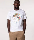 PAUL SMITH Tshirt Reg Fit SS Monkey Comic - White-T-Shirts-