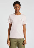 PAUL SMITH Tshirt SS Women Zebra Logo - Pale Pink-T-Shirts-