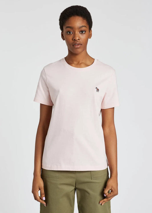 PAUL SMITH Tshirt SS Women Zebra Logo - Pale Pink-T-Shirts-