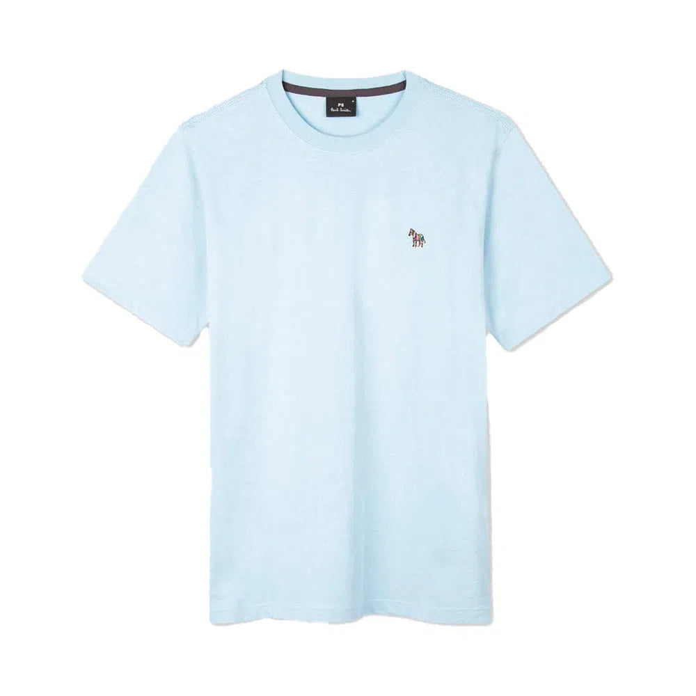 PAUL SMITH Tshirt SS Zebra Logo - Light Blue-T-Shirts-5059674230959