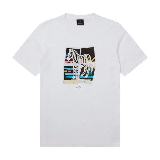 PAUL SMITH Tshirt SS Zebra Photo - White-T-Shirts-