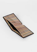 PAUL SMITH Wallet Billfold Signature Stripe - Black-Wallets-5059553000246