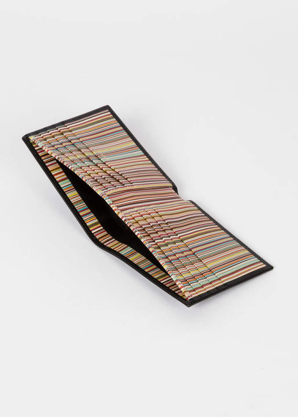 PAUL SMITH Wallet Billfold Signature Stripe - Black-Wallets-5059553000246