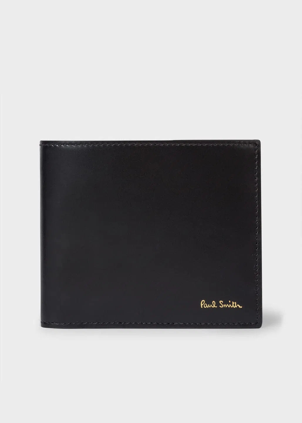 PAUL SMITH Wallet Billfold Signature Stripe - Black-Wallets-5059553000246