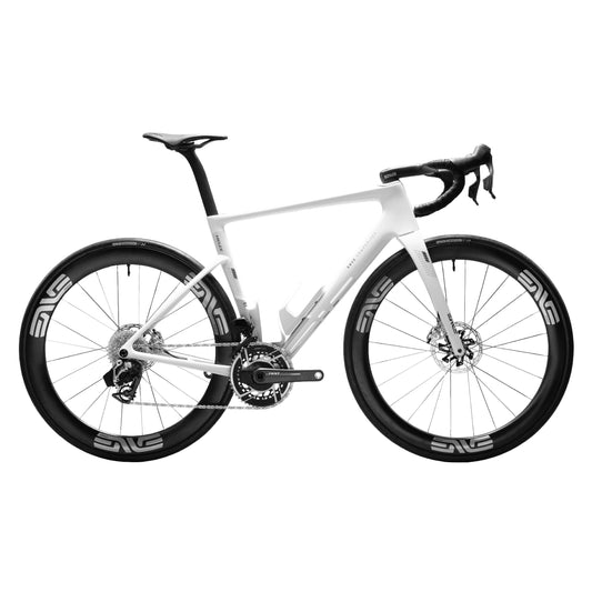ENVE Melee V2 Premium Road Bike SRAM Red AXS Power Meter SES 4.5 Wheels - White Lightning