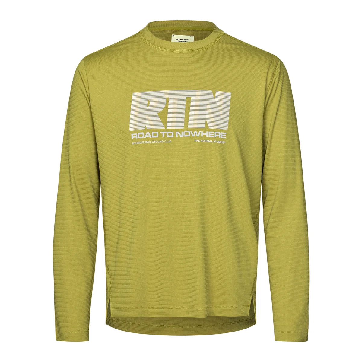 PAS NORMAL STUDIOS Men Balance Long Sleeve T-Shirt - Dark Lime