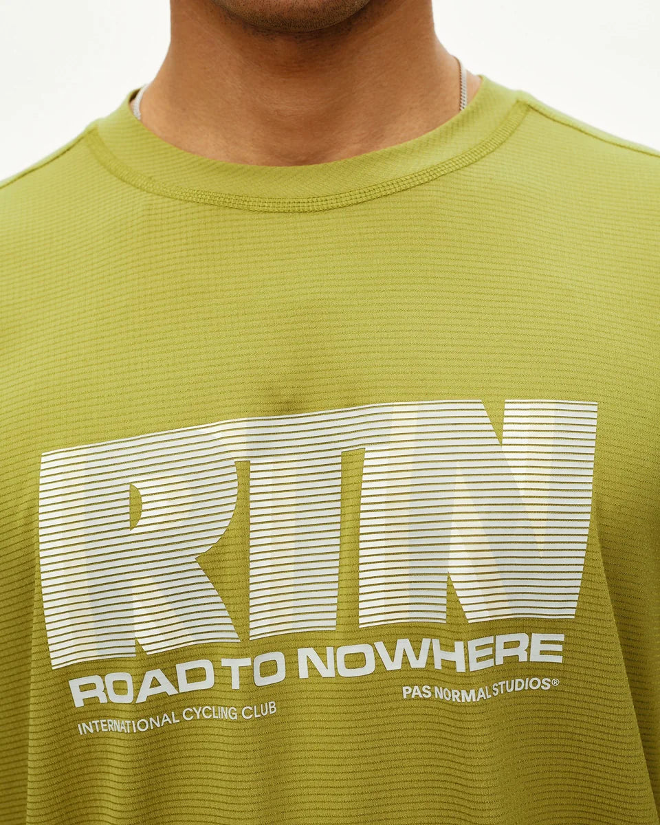 PAS NORMAL STUDIOS Men Balance Long Sleeve T-Shirt - Dark Lime