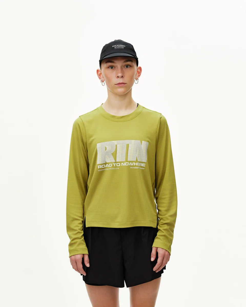 PAS NORMAL STUDIOS Women Balance Long Sleeve T-Shirt - Dark Lime