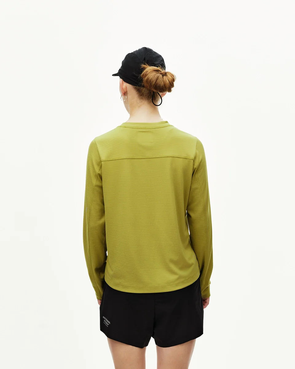 PAS NORMAL STUDIOS Women Balance Long Sleeve T-Shirt - Dark Lime