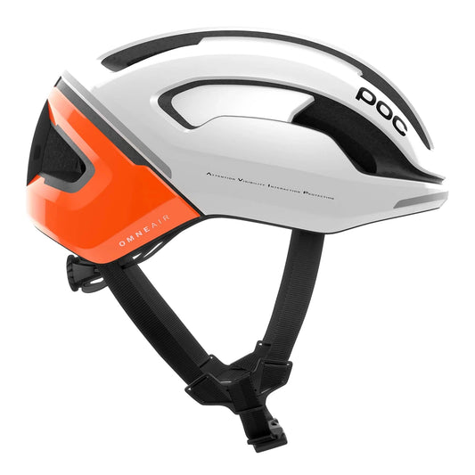 POC Omne Beacon Mips Cycling Helmet - White/Orange-